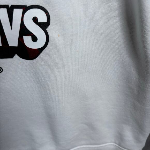 AAPE Universe Crewneck Sweater White Red Logo Size M - Picture 11 of 13